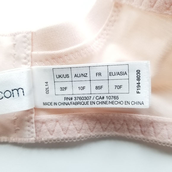 new Fayreform Full Bust Figure Unlined Lace Underwire Bra 32F - Picture 9 of 11